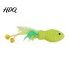 Interactive Cat Toy Fish Shape Toy Cotton Rope Lightweight with Hose Bite-resistant Feather Tassel Design Wear-Resistant Scratch-Resistant Relieves
