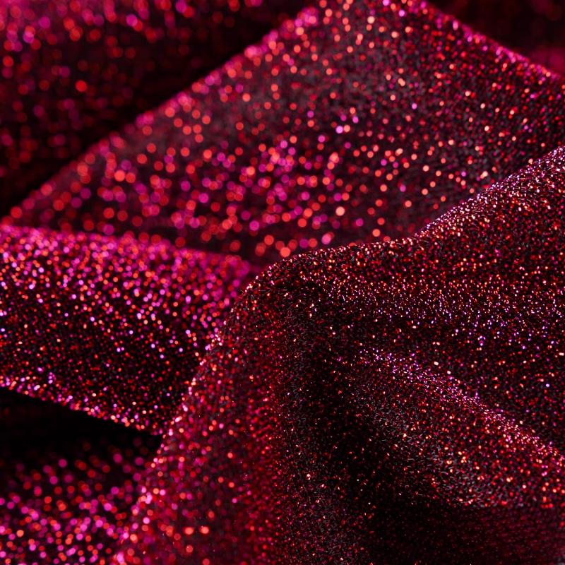 Oboustranná třpytivá hvězdná sametová látka Jasně hedvábná třpytivá sametová látka Nenatahovací pro DIY šití šatů Cheongsam