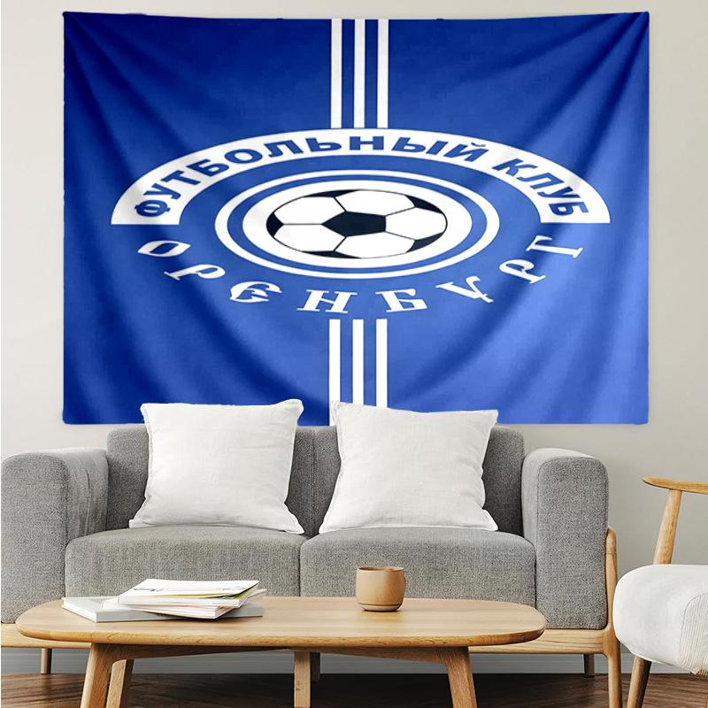 Soccer Club Emblem Design Printed Printed Tapestry, for Bedroom,Livingroom, Dormitory, Large Wall Decor, Fabric Decor Fan Birthday Gifts