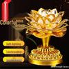 Seven-Color Lotus Bodhisattva Plug-in Offering Lamp for Buddha Hall, Year of the Horse.