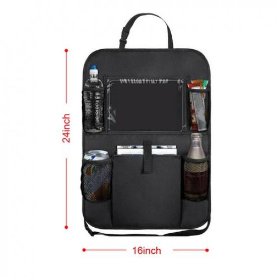 1x Universal Car Seat Rear Organizer Holder Storage Bag Accessories Multi-Pocket