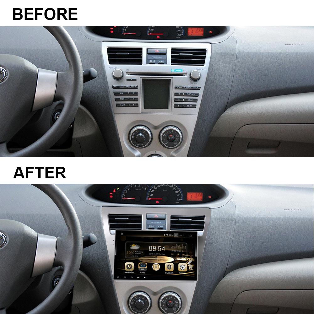 9-Inch Android Smart DSP Navigation Screen for 2007 Toyota Vios Models