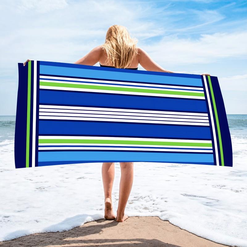 Microfiber Beach Towel Quick Dry Printed Large Size 70x140cm 90x180cm Surfing Pool Travel