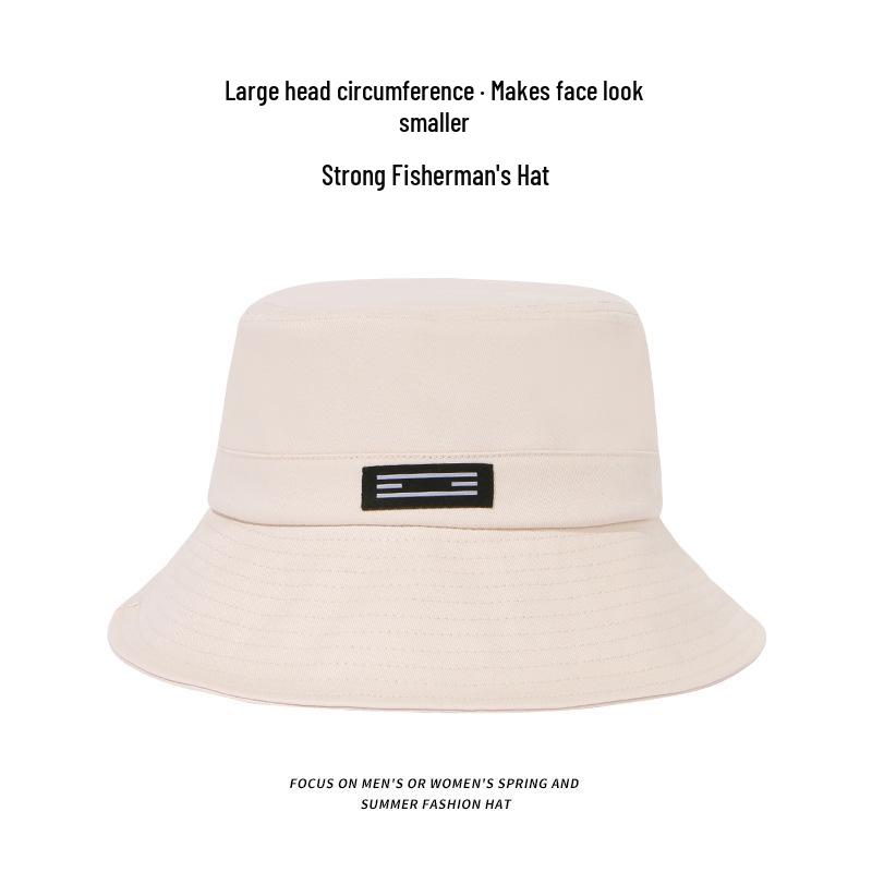 Japanese Style Wide Brim Fisherman Summer Hat - Sun Protection Fashion for Men & Women, Face Slimming Design.