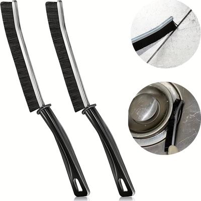 2pcs Crevice Brush, Tile Dead Corner Cleaning Multi-function Brush, Window Crevice Groove Dust Brush Multi-Surface All-Around Household Cleaning Tool