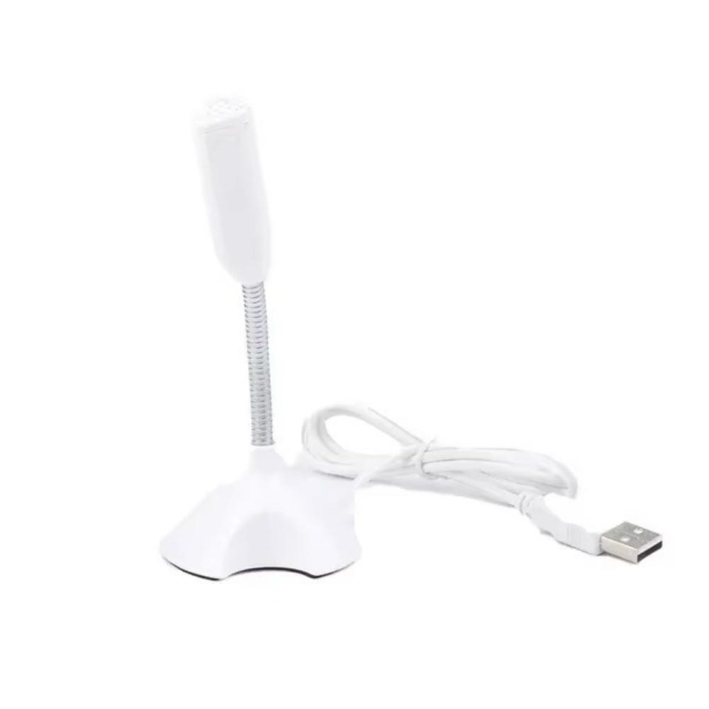 

USB Microphone For Laptop And Computers Adjustable Studio Singing Gaming Streaming Mikrofon Stand Mic With Holder Desktop білий
