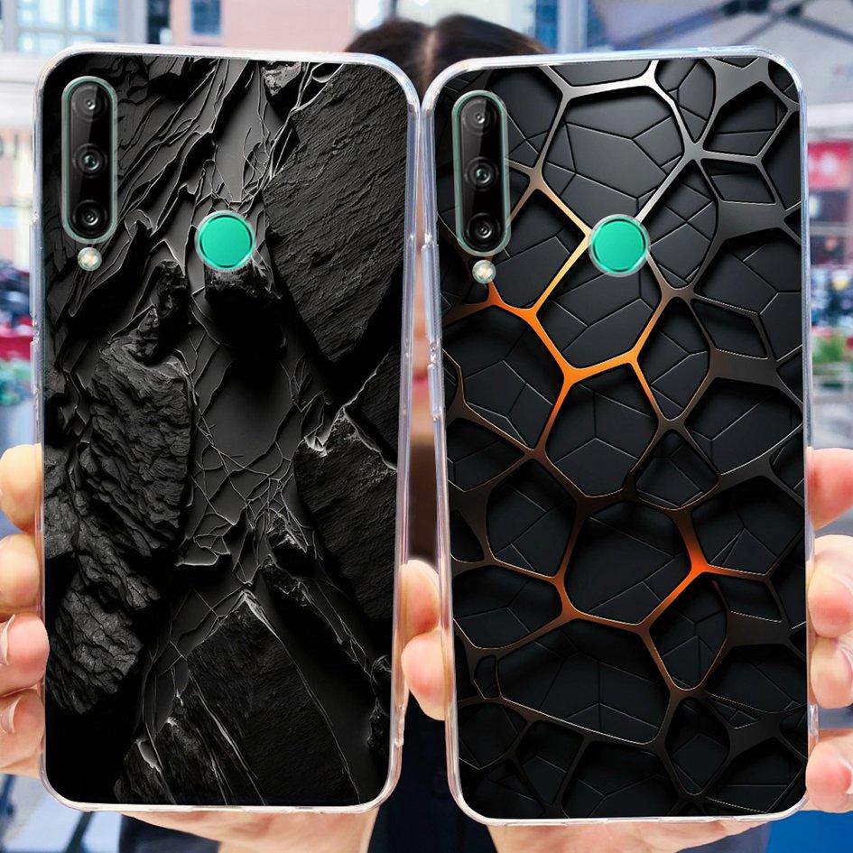 For Huawei Y7p 2020 Case Honor 9C Silicone Cover Fashion Butterfly Clear TPU Fundas For Huawei P40 Lite E ART-L28 ART-L29 Bumper