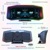 P4 HUD Newest Head Up Display Auto Display OBD2+GPS Smart Car HUD Gauge Digital Speedometer Odometer Slope Meter Security Alarm