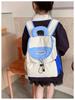 Kindergarten Color Block Backpack - Lightweight, Large Capacity for Boys and Girls