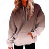 Womens Oversized Hooded Sweatshirt With 3D Print Graphic Loose Fit Long Sleeve Casual Top In Vintage Tie-Dye Style