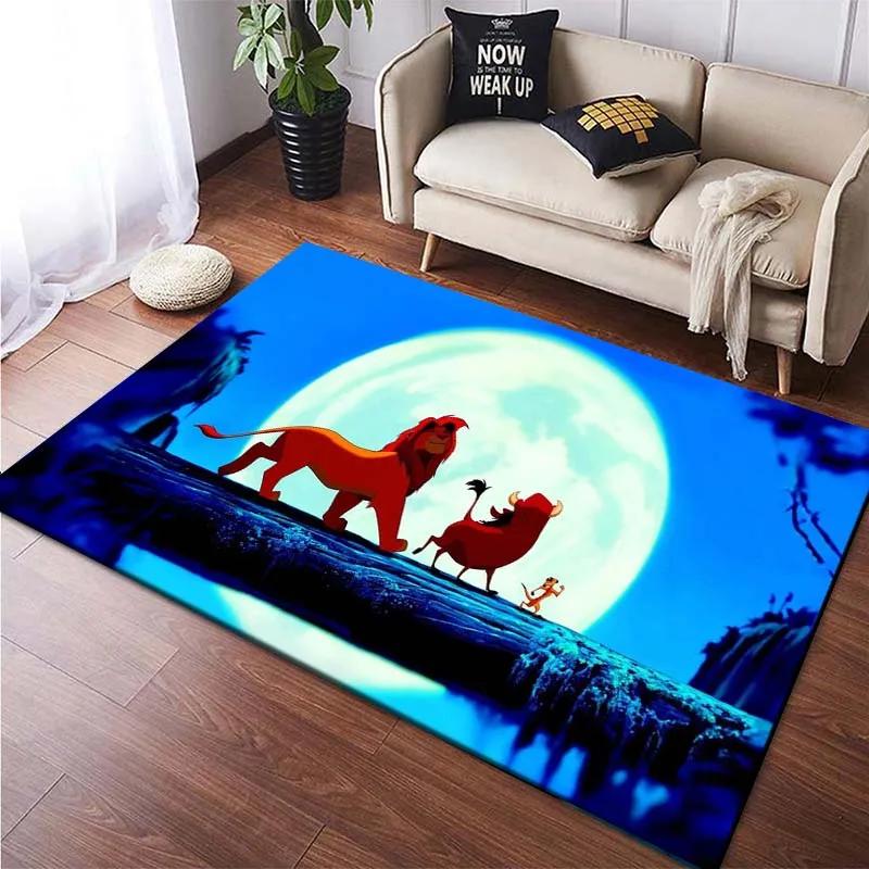Multiple Sizes Lion King Simba Cartoon Large Area Carpet Rug for LivingRoom Children's Bedroom Sofa Doormat Floor Mat Great Gift