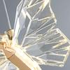 LED Butterfly Pendant Lights Nordic Indoor Lighting Fixture For Home Decor Dining Table Living Room Bedroom Crystal Hanging Lamp