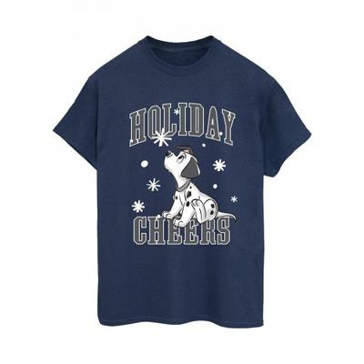 Womens/Ladies Holiday Cheer Cotton Boyfriend T-Shirt