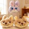 Zootopia Plush Toy Keychain: Flash, Judy, Nick Wilde & Leopard