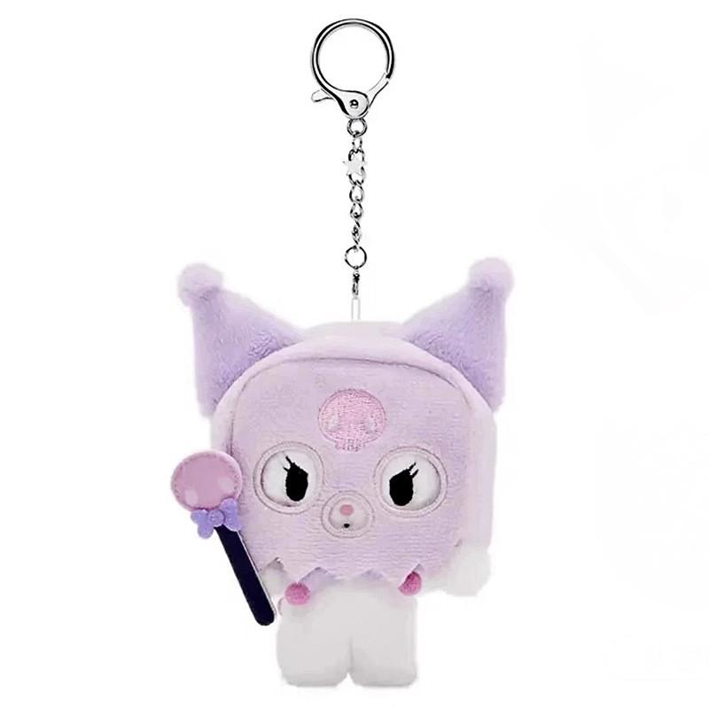 Sanrio Kuromi Halloween Plush Keychain With Glowinthedark Feature For Kids And Collectors Kuromi