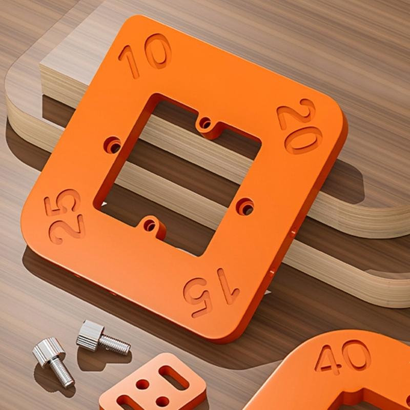 8mm Phenolic Board Woodworking Corner Guides Forming Tool, with 4 Measurements Suitable for Professional & Hobbyist Use