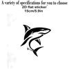 2D Flat Stickers Car Pattern Stickers Available in Various Sizes. Shark Pattern Stickers Are Suitable for Car Tail, Motorcycle Surface,