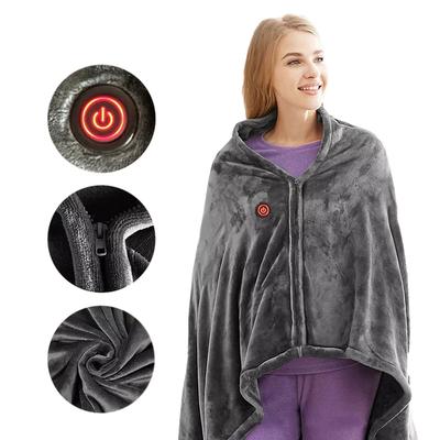 USB Heated Blanket Heated Blanket Shawl 3 Heating Level Wearable Electric Blanket Fast Heating 9 Heated Areas for Autumn Winter