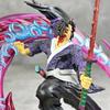 Kimetsu No Yaiba Fierce Battle with Black Death Mou Battle Tsukuni Enichi Luminous Version GK Statue Model Ornament Figure Wholesale