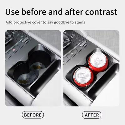 For BYD Yuan Pro 2025 2025 Car Cup Holder Central Control Drinks Tray Interior Holder Storage Silicone Accessories Auto T7Y8