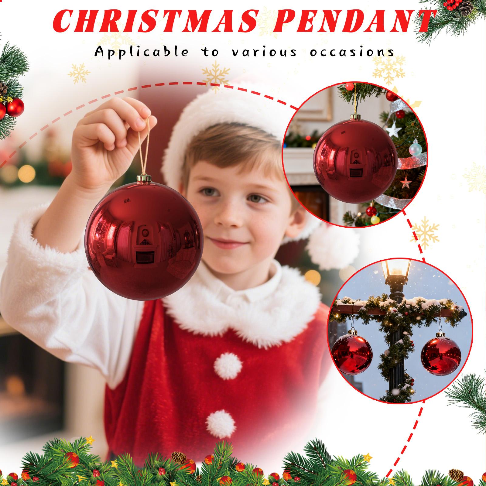 

20см Рождественский шар Рождественская елка Украшение Подвеска One Size красный