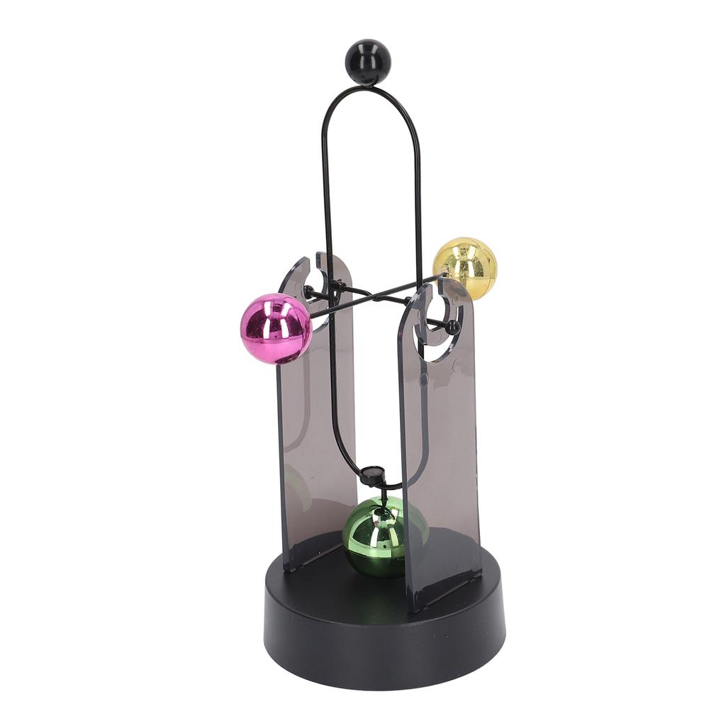 Perpetual Motion Ball Toy Decompression Electric Magnetic Metal Color Ball Toy Desktop Decoration
