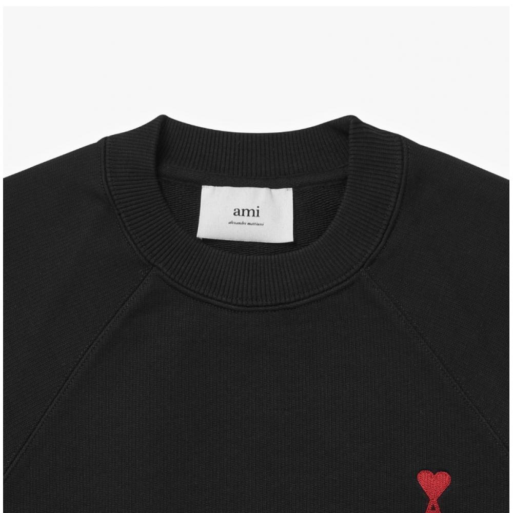 Ami Bfusw005 747 001 Ami De Coeur Small Heart Logo Public Sweatshirt
