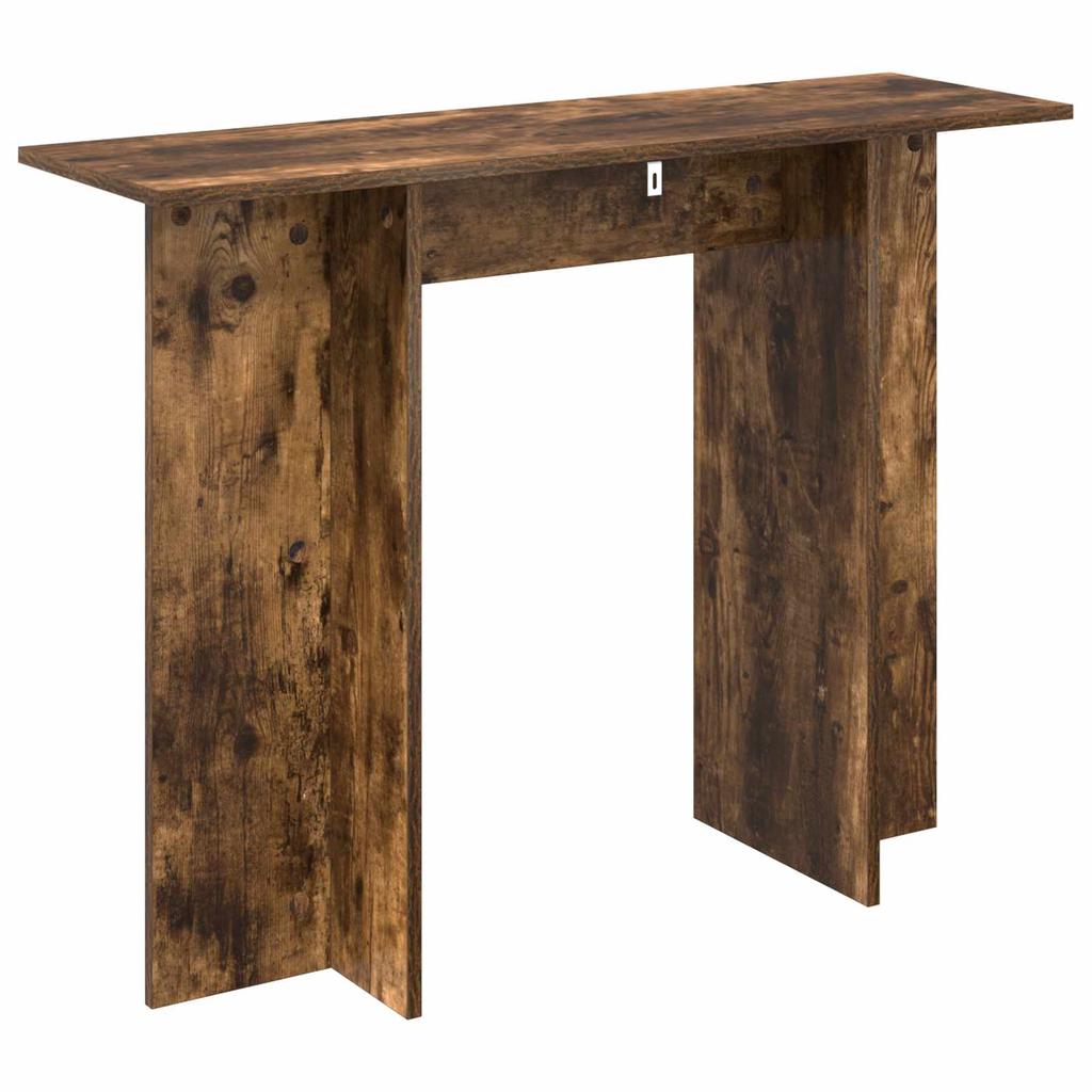 Console Table Smoked Oak 100 x 30 x 75 cm Wood Based Material
