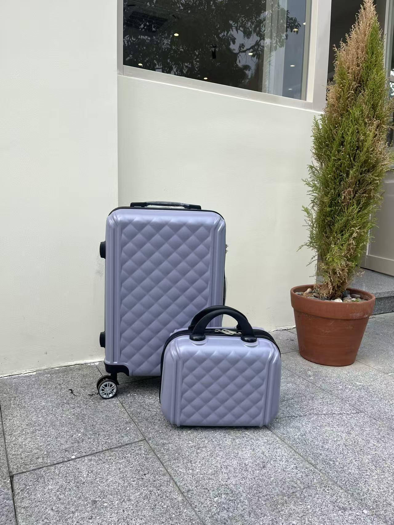 

Легка ударостійка дорожня валіза з АБС-пластику + полікарбонату з універсальними колесами, 12-20 дюймів 12-inch Handbag лаванда фіолетовий колір