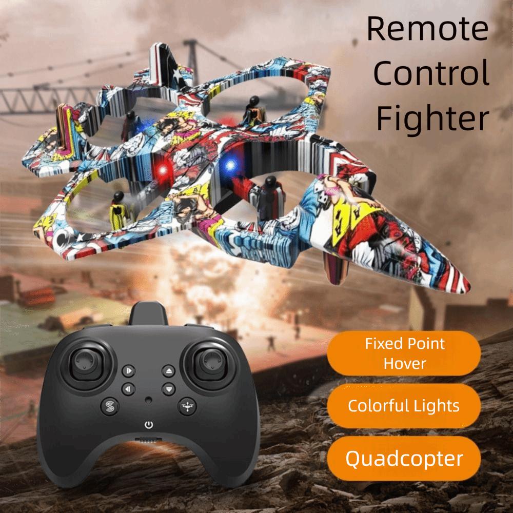 EPP Foam Four Motor Helicopter Toy Rechargeable RC Hobby Jet Plane  Parent-child Interaction