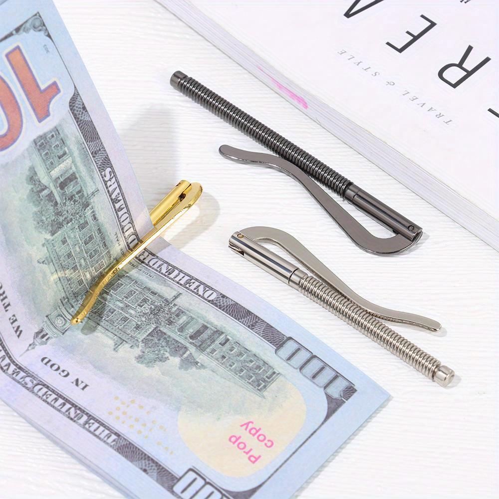 Portable Durable Metal Money Clip High Quality Simple Bifold Cash Holder Bar Wallet Spring Clamp Replace Parts Wallets Holder