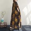Ladies' Loose Artistic Beach Dress Retro Long Robe