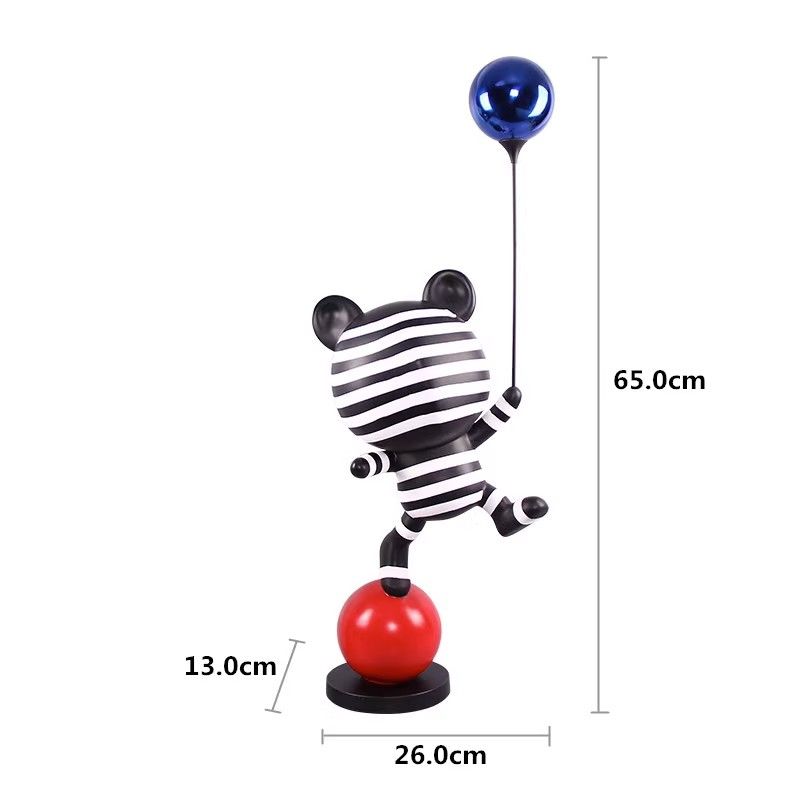 

Creative Resin Acrobatic Bear Figurine Ornaments Home Livingroom Table Sculpture Decoration Study Office Desk Statue Accessories