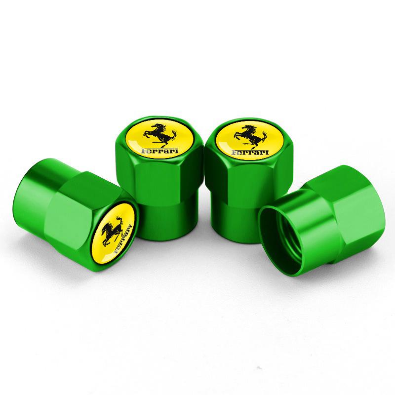 For Ferrari550 Barchetta Pininfarina 575 GTZ 612 Scaglietti Monza SP1 Monza SP2 Daytona SP3 Car Wheel Tire Valve Caps Stem Cover