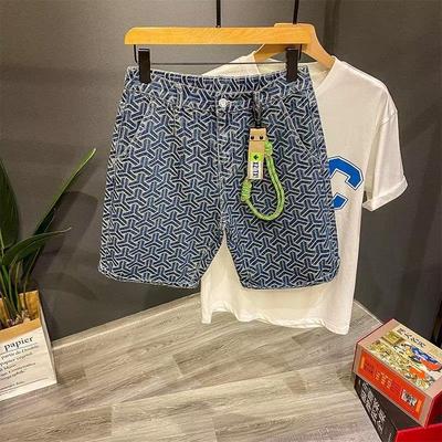 Heren Retro Zomer Losse Denim Werk Shorts