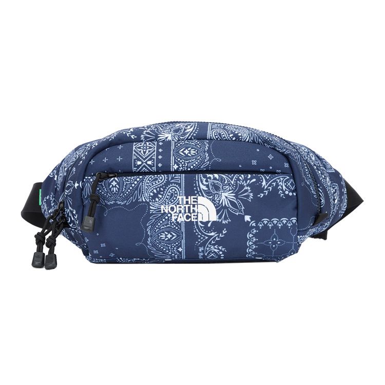 

The North Face Cashew Flower Print Small Logo Zipper Crossbody Bag Unisex Bags Blue NN2HM55B Blue