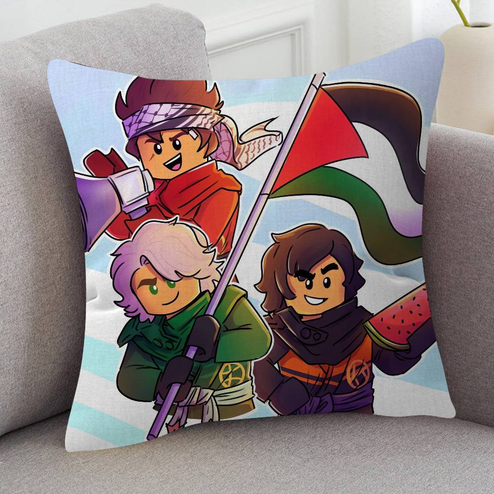 Anime Ninjago Game For Cartoon Print Peripheral Pillow Case Cushion Cover Home Decor Birthday Gift Pillowcover