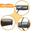 Fruit and Vegetable Storage Basket Rack Metal Iron Organizer Holder for Home Office Counter Kitchen Use