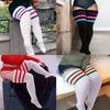 Women's Plus Size Over-The-Knee Socks (Suitable for Thick Thighs), Extended Thick Stripesd Over-The-Knee Socks, Leg Warmer Boot Socks