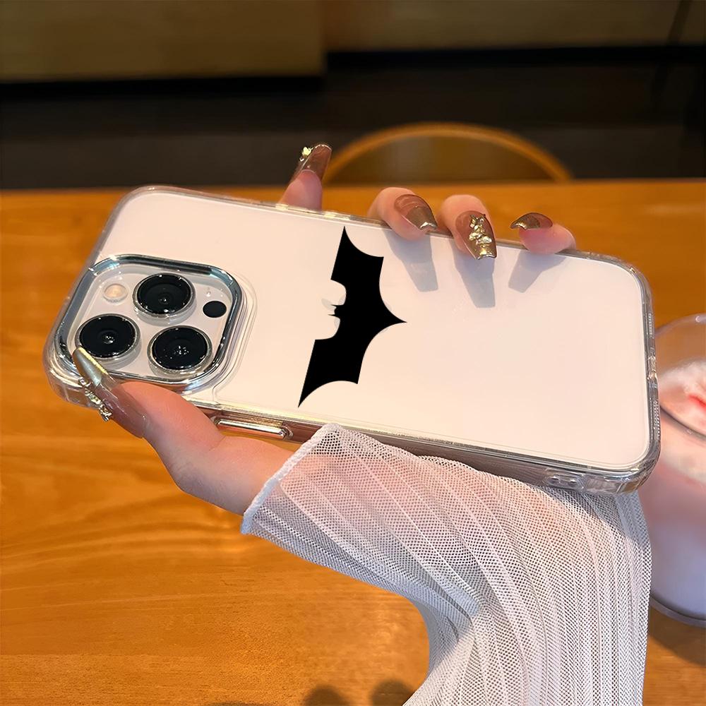 Black-B Movie Phone Bat-ManS Case For iPhone 17 16e 16 15 14 13 12 11 mini Pro Max X XR 8 7 Air Plus Anti Fall Matte Back Cover