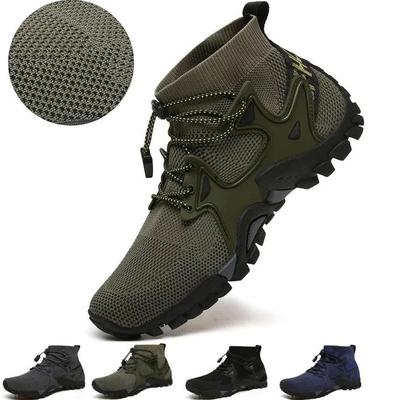 Unisex Breathable Non-Slip Mid-Cut Outdoor Hiking and Fishing Stream Shoes