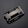 Men's Rectangle Auto Lock Belt Buckle Single 4.0 Points Zinc Alloy Vintage Jeans Button Flat Toothless Exquisite Workmanship