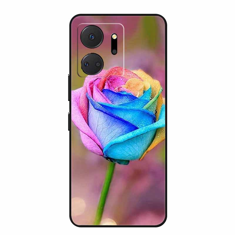 Handyhülle Für Honor X7a Rückseite Hülle X 7 a Coque Stoßfest Schwarzes Silikon Weiche Funda Für Honor Play 7T 7 T Hülle Play7T Capa