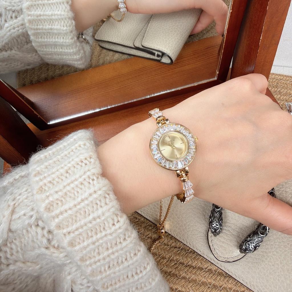 Pull-Out Bracelet Women'S Watch Niche Light Luxury Women'S Watch Full Of Exquisite Diamonds