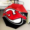 New Devils Logo Umbrella Folding Umbrella, Automatic Umbrella 8-Frame for Travel, Camping Use Gift for Halloween Christmas