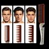 Multifuncional Folding Comb Men Beard Styling Combs Anti Static Portable Mustache Comb Multifunctional Hairdressing Tools