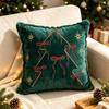 Christmas Throw Pillow Covers Xmas Tree Cushion Covers New Embroidered Pillowcase  Holiday Party