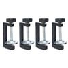 High Carbon Steel G Clamp Set for Woodworking Projects, 4 Manual Screw Clamps with Contact Guards for Board Positioning, Repair Work and Crafts