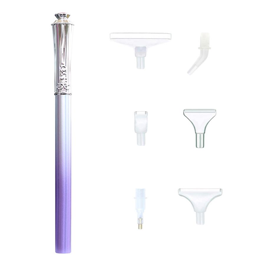 1 Set Resin Diamond Painting Pen Eco-friendly Multi Replacement Pen Heads Multi Placers Crystal Point Drill Pens Nail Art Tool