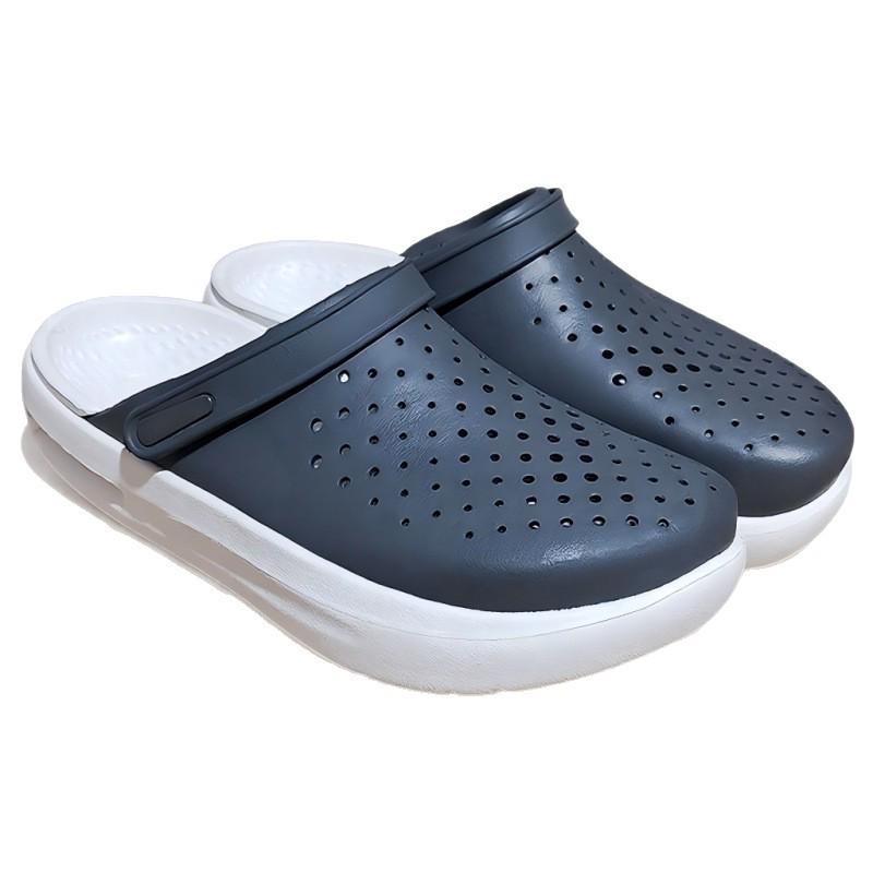 Unisex Summer Baotou Clogs: Thick-Sole, Versatile, Soft Beach Shoes